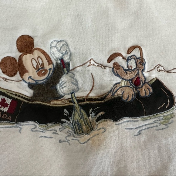 VTG Donaldson Disney Women Sz:S Embroidered Canada Mickey Mouse Full Zip Hoodie. - Picture 8 of 16